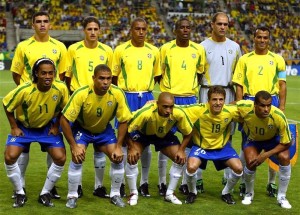 Selecciòn de Brasil 2002, equipo que consiguió el Mundial de Corea y Japón.