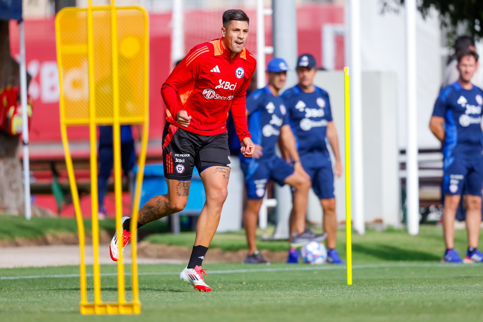 pino seleccion chilena entrenamiento